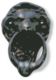 Lion-Face Door Knocker