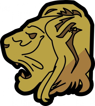 Lion Head clip art