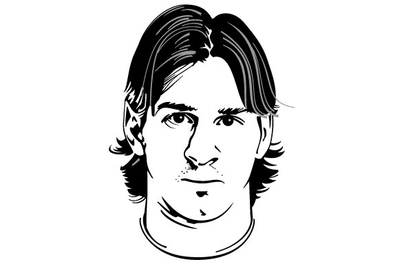 Lionel Messi Vector Portrait