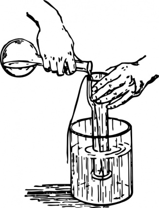 Liquid Experiment clip art