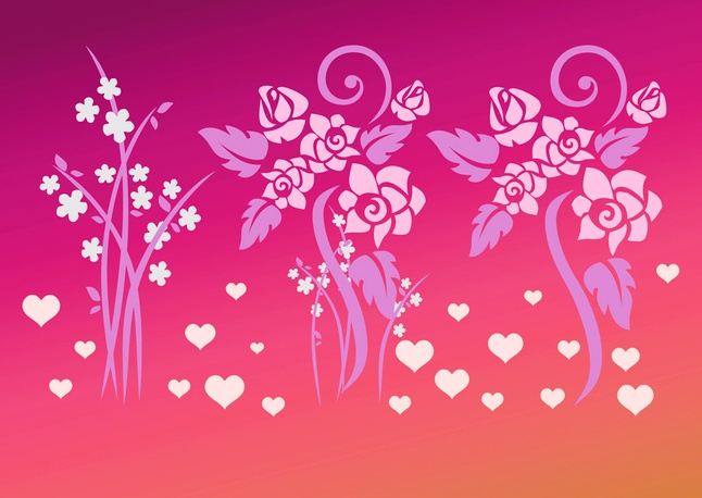 Love Flowers Vectors