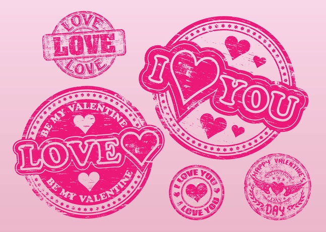 Love Stamps Vectors