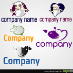 Lovely Sheeps Logo Pack