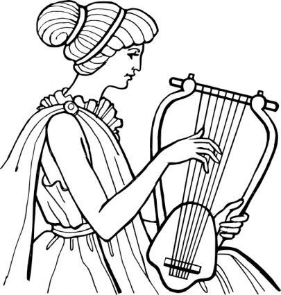 Lyre Musical Instrument clip art