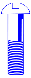 Machine Screw - Blue