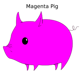 Magenta Pig