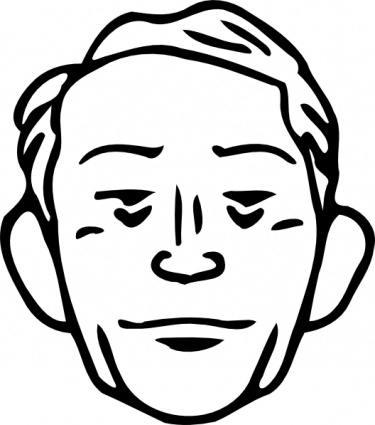 Man Face clip art