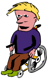 Man in wheelchair