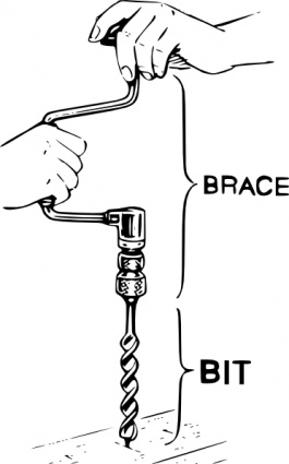 Manual Drill clip art