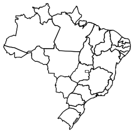 Map of Brazil