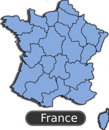 Map Of France clip art