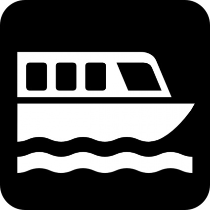 Map Symbols Boat clip art