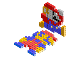 Mario Bros 3D blocks