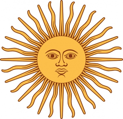 May Sun From Argentina Flag clip art