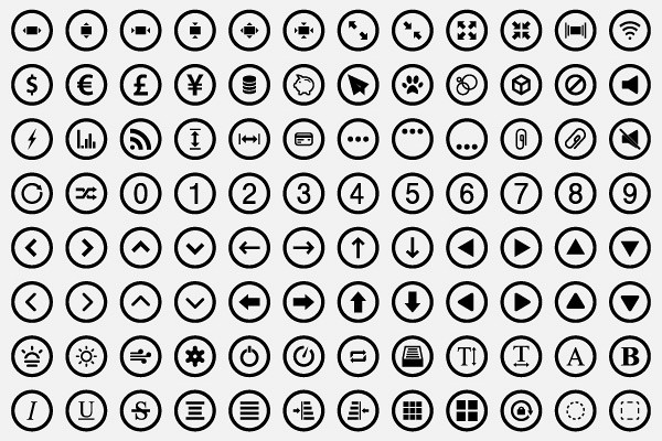 Metro Style UI & UX Icons