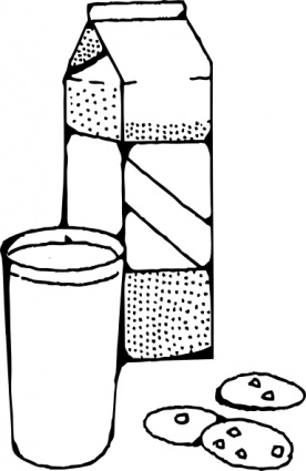 Milk And Cookies clip art