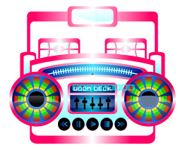 Mini Boom Box Fuschia