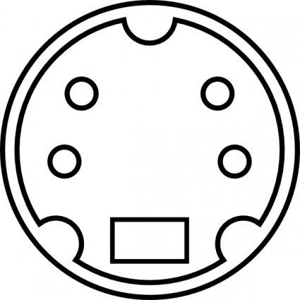 Minidin Diagram clip art