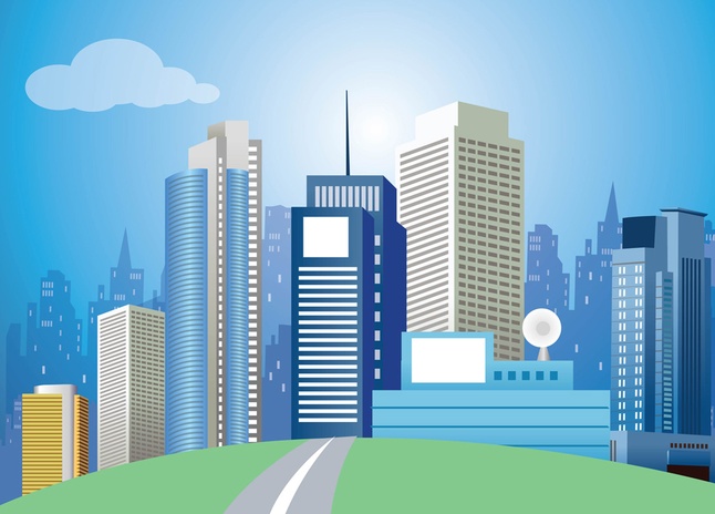 Modern City Vector Art