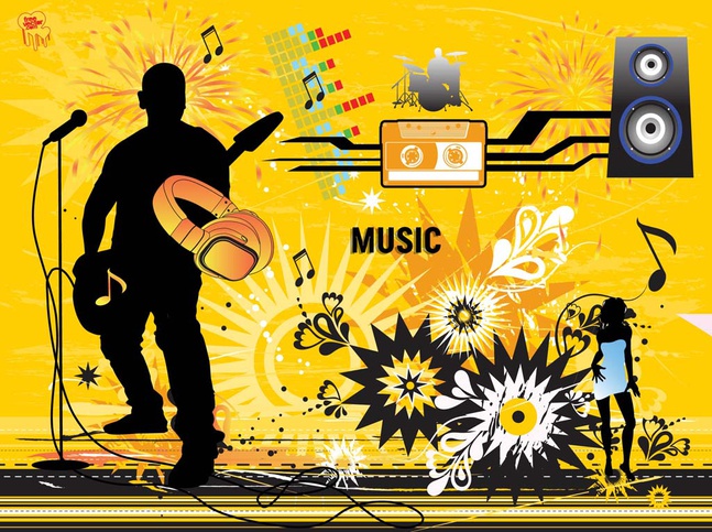 Modern Music Vector