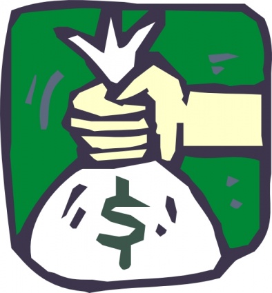 Money Bag Icon clip art