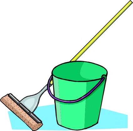 Mop And Bucket clip art