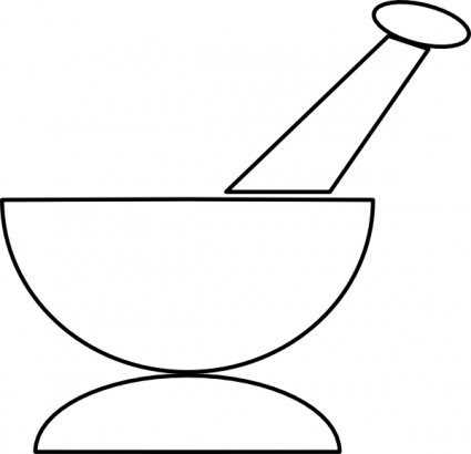 Mortar And Pestle clip art