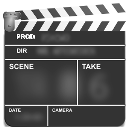 Motion Picture Film Slate Clapper