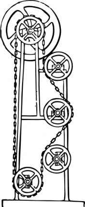 Motor Gears Mechanics clip art