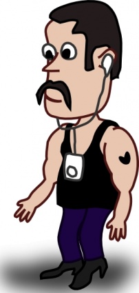 Muscular Man clip art