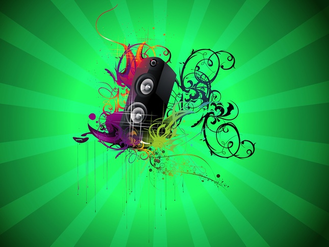 Music Speaker Vector