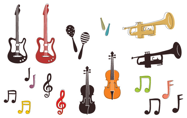 Musical instruments and notes