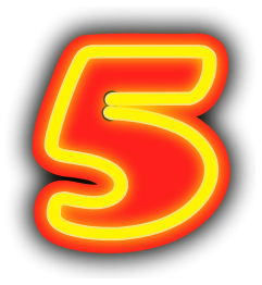 Neon Numerals-5