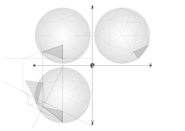 Net Construction Geodesic Spheres Recursive From Tetrahedron