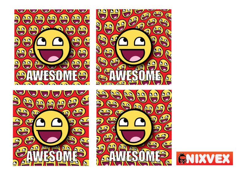 NixVex Awesome Meme Free Vector