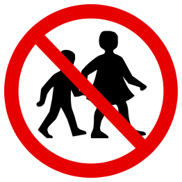 No Children Sign