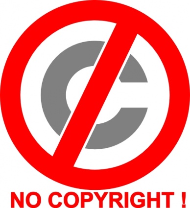 No Copyright Icon clip art