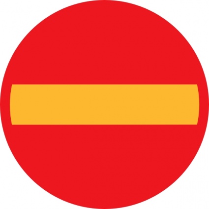 No Entry clip art