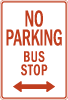 No Parking Bus Stop