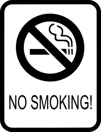 No Smoking Sign clip art