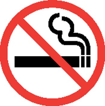 No smooking Sign Board Vector