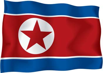 North Korea Flag Vector