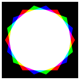 Octadecagon Rgb Mix