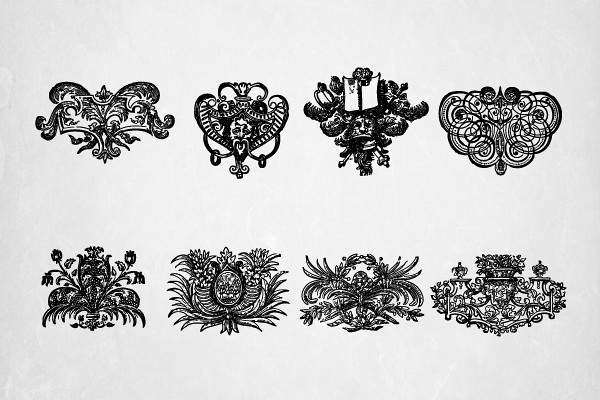 Old Printer’s Ornaments Vector