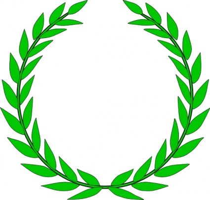 Olive Wreath clip art