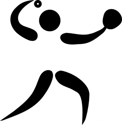 Olympic Sports Softball Pictogram clip art