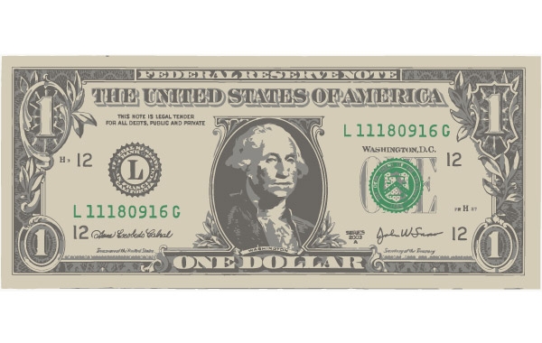 One American Dollar Bill