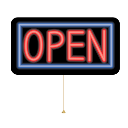 Open Neon Sign