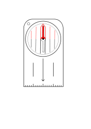 Orienteering Compass With Rotatable Housing And Needle