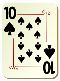 Ornamental deck: 10 of spades